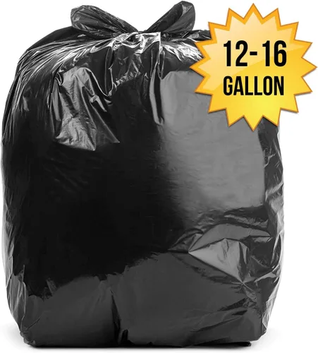 Miniatura 4 de Aluf Plastics Serie CXP - Bolsas de basura de 12-16 galones (1000 unidades), 24 x 33 pulgadas, bolsas negras de 1.25 mil de grosor (equivalente)