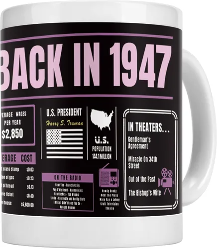 Miniatura 18 de Decoraciones de cumpleaños número 51, taza de café Back In 1972, regalos de cumpleaños de 51 años para hombres, mujeres, amigos, compañeros de De