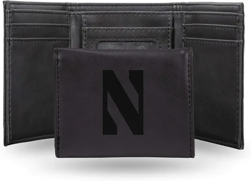 Miniatura 33 de NCAA Rico Industries - Billetera triple grabada con láser, con grabado láser, accesorio para hombre