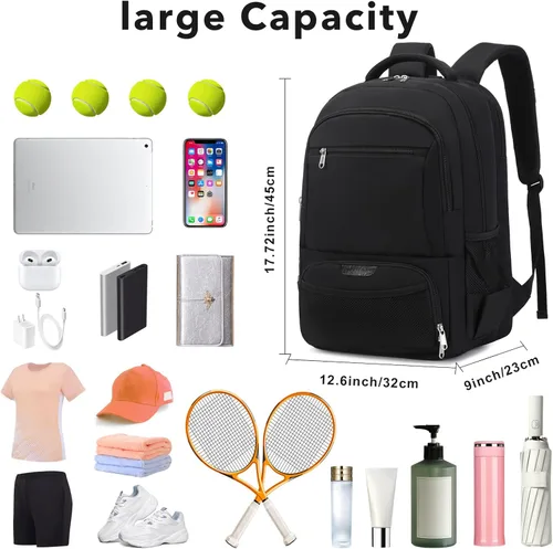 Miniatura 2 de ACESAK Mochila de Tenis Bolsa de Tenis para Mujeres Hombres - Bolsa de Tenis Capacidad para 2 Raquetas, Bádminton Squash, Paletas Pelotas Pickleball