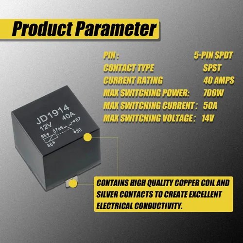 Miniatura 4 de JD1914 Relé 12V 40A 5 Pin Car Relay 584416 586147 586224 para Johnson Evinrude OMC Outboard Marine Corp (paquete de 2 piezas)