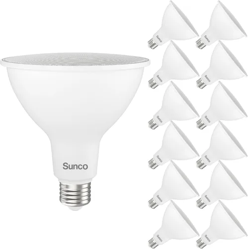 Miniatura 8 de Sunco - Paquete de 6 bombillas LED PAR38 para exteriores, ultra brillante, 2800 LM, 20 W (equivalente a 250 W), blanco suave de 3000 K, regulable