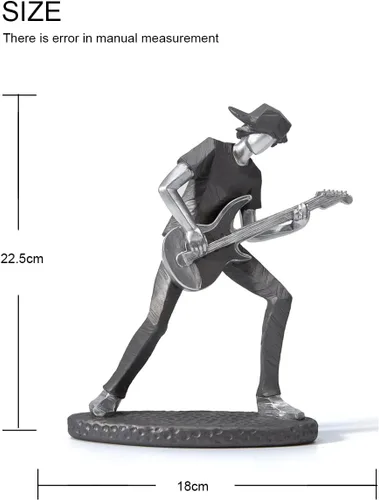 Miniatura 3 de HAUCOZE Estatua de músico, estatua musical, regalo, decoración del hogar, centro de mesa, escultura para piano estudio, dormitorio, poliresina, 9.5