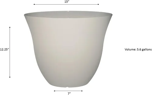 Miniatura 5 de Macetero de madreselva para jardín o patio Blanco (Vanilla White)