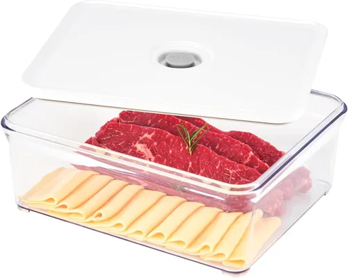 Miniatura 11 de VAKUEN Set Inicial Premium de Recipientes Herméticos de Almacenamiento de Alimentos y Máquina Selladora al Vacío, Juego de 4 Piezas con Sellador