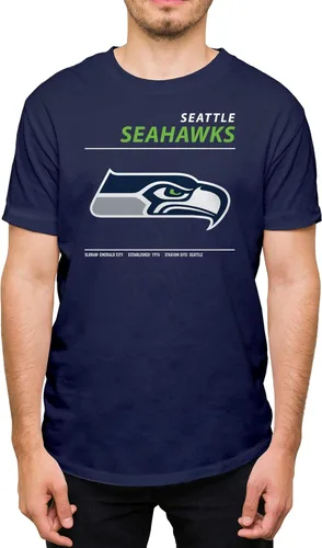 Miniatura 28 de Hybrid Sports NFL - Team Logo and Stats - Adult Unisex Short Sleeve Fan T-Shirt for Men and Women - Officially Licensed rojo