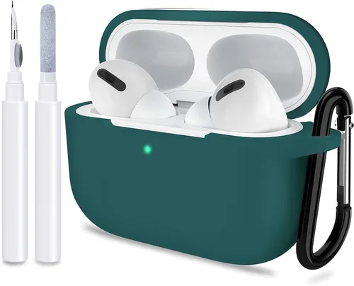 Funda para AirPods Pro de 1ª/2ª generación, accesorios protectores de silicona con llavero para mujeres y hombres para funda de carga Apple AirPods