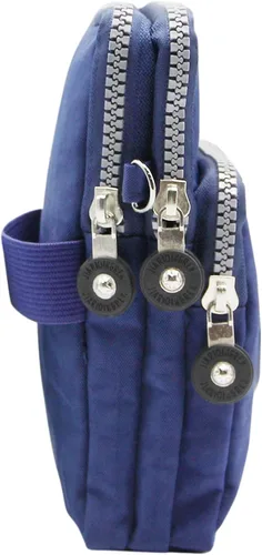 Miniatura 6 de ZGMYC Bolsa de 3 capas para teléfono celular, bolso de pulsera impermeable deportivo para el hombro, cartera