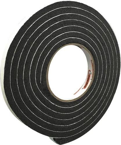 Miniatura 8 de Frost King R516H - Cinta de espuma de goma de esponja de 1-1/4 pulgadas por 7/16 pulgadas por 10 pies de grosor, color negro