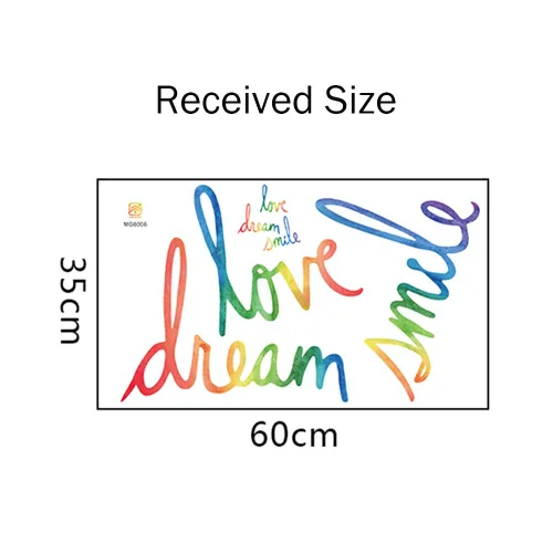 Miniatura 5 de Decoración de citas inspiradoras para sala de estar, dormitorio, aula, sala de juegos, guardería, calcomanías de pared con sonrisa de amor para Amor