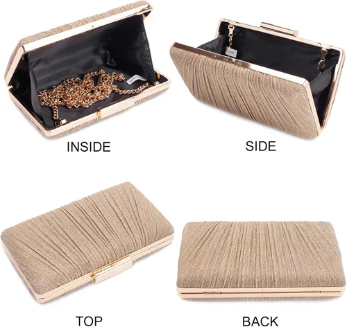 Miniatura 30 de Bolso de noche – Monederos pequeños para mujeres, bodas y fiestas, bolsa de noche formal para mujer