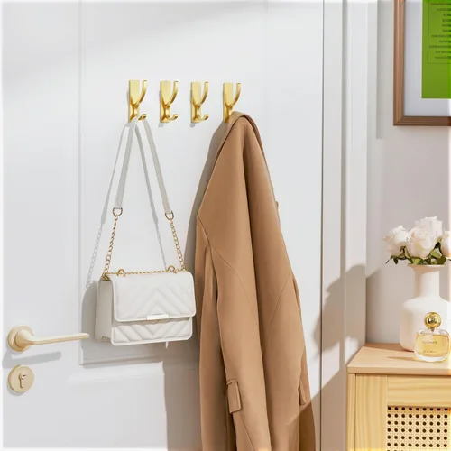 Miniatura 7 de pickpiff Ganchos adhesivos de pared para toallas, gancho adhesivo resistente (13 libras), colgador para puerta, baño, dormitorio, armario