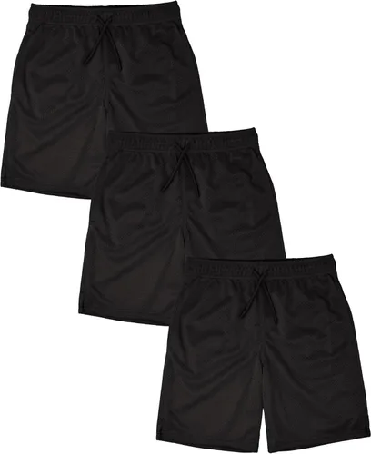Miniatura 38 de Andrew Scott Pantalones cortos deportivos de baloncesto para niños con rendimiento activo y estilo de malla, varios paquetes