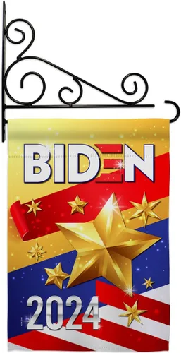 Biden Harris Flag 2020 Garden Flag Set Wall Holder Patriotic Vote President Democrat Republican Tea Party United State American Election House