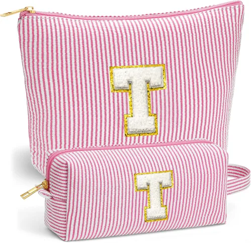 Miniatura 49 de Set de Bolsos de Maquillaje de Viaje - Bolso Inicial de Aseo de Viaje, Bolso de Cosméticos Portátil Bolso de Maquillaje de Viaje con Artículos Azul