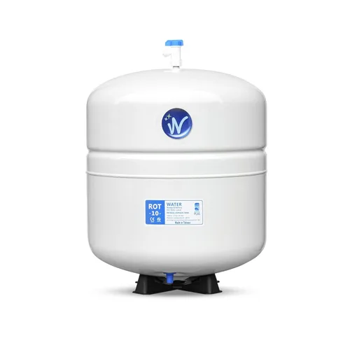 Tanque de almacenamiento de agua a presión - Tanque de agua de ósmosis inversa con conexiones de acero inoxidable y válvula de bola - Sistema de