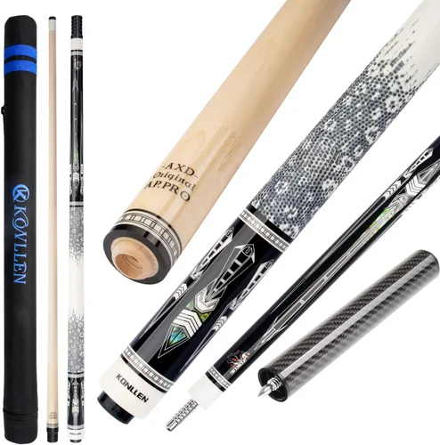 Miniatura 13 de KONLLEN Maple Pool Cue Stick – Low Deflection Performance Billiard Cue for Adults, Professional Play
