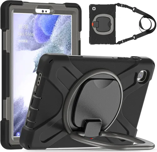 Miniatura 104 de 360 Rotation Case for Galaxy Tab ActivePro/Tab Active4 Pro/Active 5 Pro 10.1" Sturdy Cover Rotate Ring Stand Shoulder Carrying Strap Hand Strap