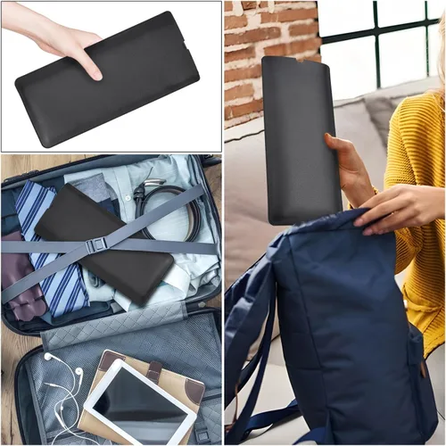 Miniatura 6 de Funda protectora para teclado Logitech K380 y Logitech Pebble 2 y Pebble Keys 2 K380s Bluetooth, funda de cuero PU Logitech K380 para viajes, Negro