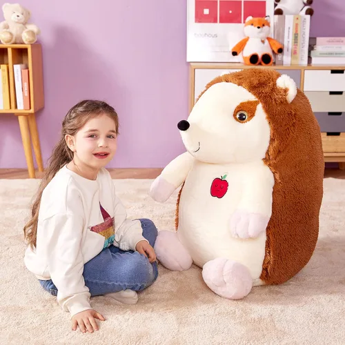 Miniatura 5 de IKASA Juguete de peluche de erizo gigante, grande de 23 pulgadas, lindos juguetes suaves jumbo, enorme tamaño grande, esponjoso, de gran
