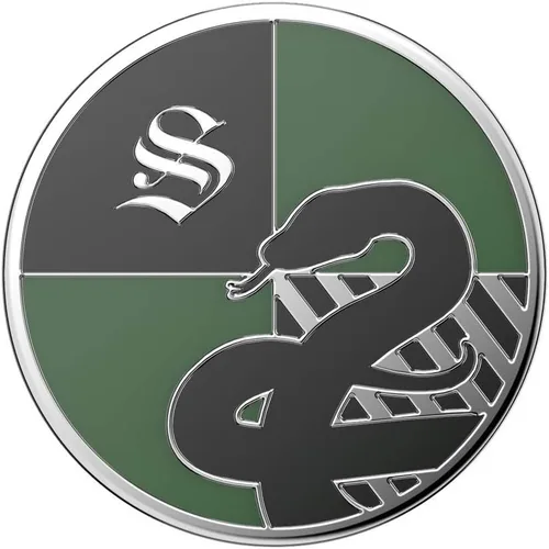 Miniatura 5 de PopSockets PopGrip - Soporte y agarre extensible con una parte superior intercambiable para teléfonos inteligentes y tabletas - Esmalte Slytherin