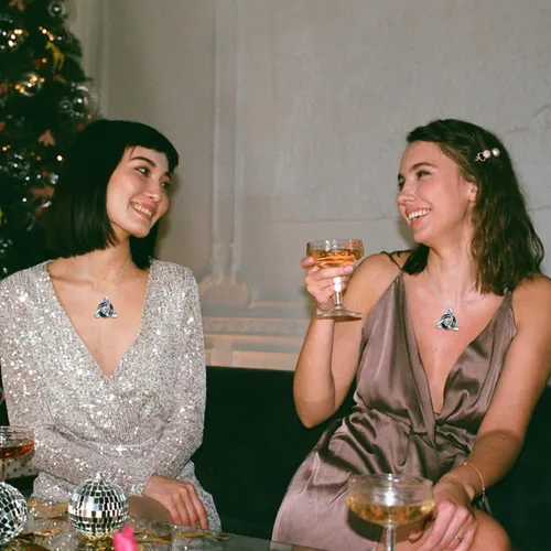 Miniatura 5 de TOUPOP Regalos irlandeses para mujer, collar de nudo celta de plata de ley con nudo de cristal de la Trinidad para niñas, para cumpleaños, fiestas