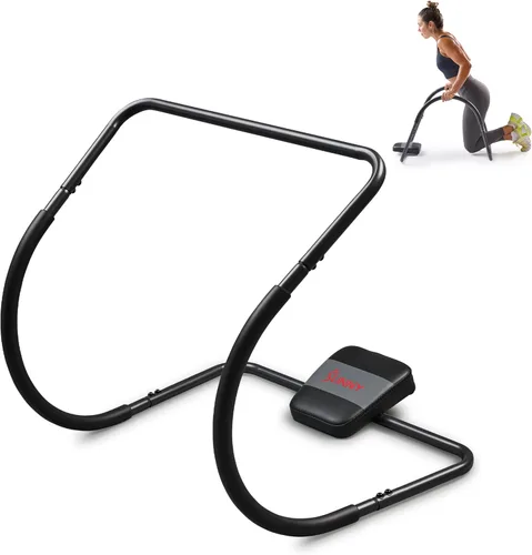 Sunny Health & Fitness - Rodillo abdominal con soporte para codos, ruedas de entrenamiento, plegable para gimnasio en casa, ejercicios abdominales,