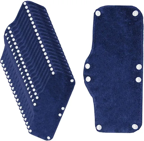 Miniatura 5 de Alpurple Banda de algodón lavable para casco – Forro reutilizable a presión y almohadillas de sudor para accesorios de casco