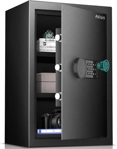 Miniatura 16 de Caja fuerte electrónica AEGIS de 0,8 pies cúbicos - Caja fuerte de seguridad con teclado digital para el hogar/oficina, caja de efectivo de acero