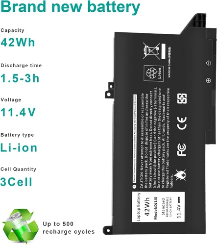 Miniatura 6 de TREE.NB DJ1J0 Batería para Dell Latitude 12 7000 7280 7480 7290 E7280 E7290 13 7380 7390 E7380 E7390 14 7480 7490 E7480 E7490 Serie 451 -BBZL PGFX4