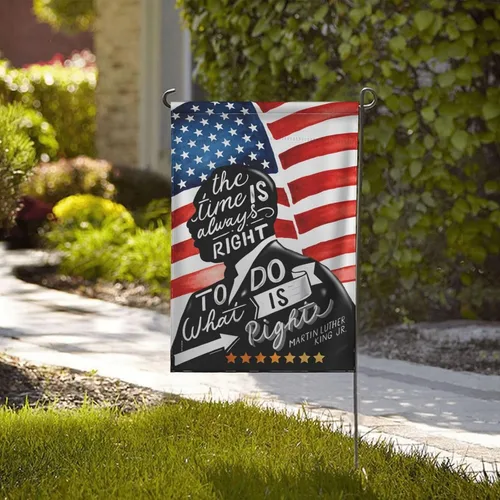 Miniatura 4 de Martin Luther King MLK - Bandera de jardín con texto en inglés "I Have A Dream", 12.5 x 18 pulgadas, banderas decorativas decorativas de doble cara
