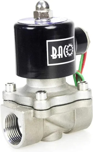 Miniatura 6 de BACOENG válvula solenoide eléctrica 1/4"-1" DC12 V NPT acero inoxidable/latón NC, 1