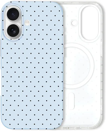 Miniatura 203 de Hython Funda para iPhone Air, diseño estético de lunares lindos, funda simple de 6.5 pulgadas, delgada, antiarañazos, parachoques de TPU suave, a