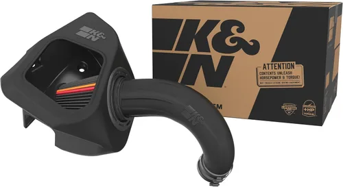 Miniatura 11 de K&N Sistema de admisión de aire frío: filtro de aire de flujo seco, aumento del rendimiento y remolque: compatible con RAM 1500, 30-1578 2019-2024