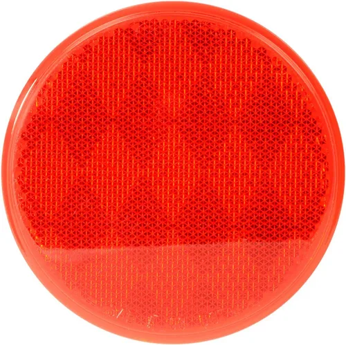 GG Grand General 80814 Reflector redondo rojo adhesivo de 3 pulgadas para camiones, remolques, remolques, caravanas y autobuses, 1 paquete