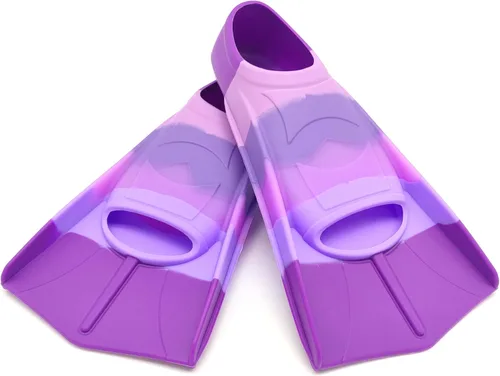 Miniatura 9 de Swimming Training Fins,Kids Swim Fins,Comfortable Swimming Flippers Suitable for Children,Beginners,Girls,Boys,Adults BB-arco iris colorido