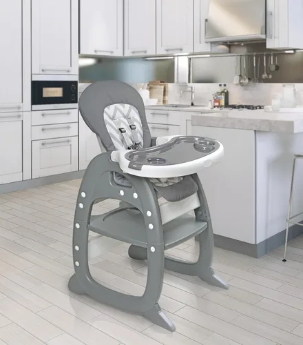 Miniatura 10 de Badger Basket Envee II - Silla alta convertible para bebé con asiento de alimentación infantil, asiento elevador y escritorio para niños pequeños