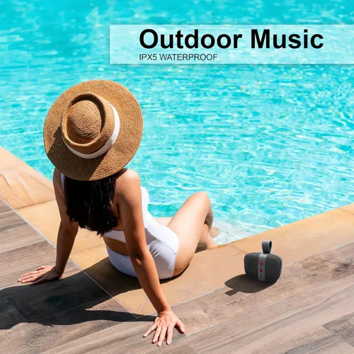 Miniatura 7 de Fisher Altavoces Bluetooth portátiles, altavoces con clip Bluetooth inalámbricos, altavoz impermeable IPX5, altavoz Bluetooth de potencia máxima