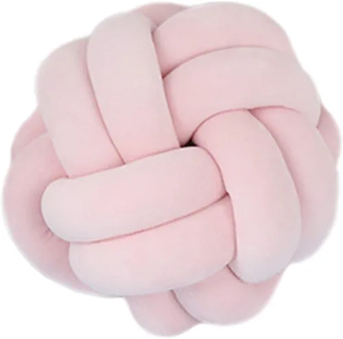 Miniatura 12 de Cyprinus Carpio Elastic Vevet - Almohada de 2 hebras hecha a mano con nudo, cojín de suelo, decoración de bola para el hogar, 10.6 pulgadas (blanco)