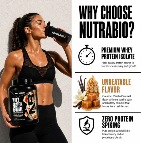Miniatura 5 de NutraBio 100% Proteína de suero aislado en polvo, 25 g de proteína con perfil completo de aminoácidos, sin transgénicos, sin soja ni gluten, baja