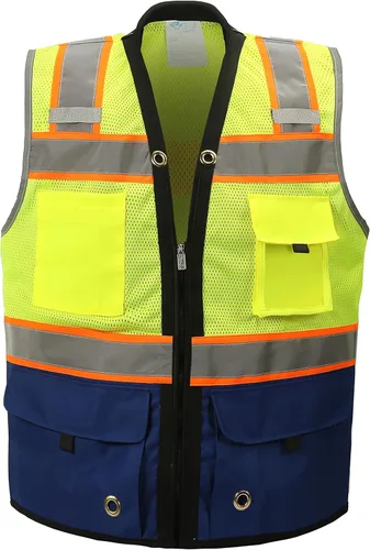 Miniatura 7 de Shine Bright Chaleco de seguridad – Alta visibilidad con correas reflectantes y bolsillos – Premium, suave, duradero y transpirable Rojo