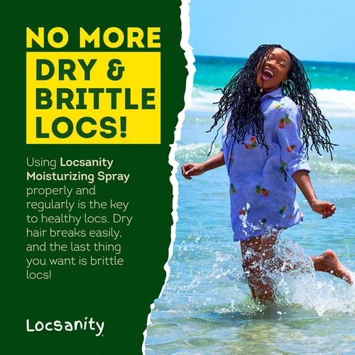 Miniatura 5 de Loc Spray - Locsanity - Spray hidratante diario de agua de rosas y menta para rastas y rastas, hidratante ligero para control del encrespamiento