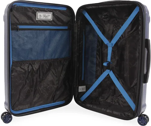 Miniatura 7 de Original Penguin Gibson - Juego de maleta expandible de 3 piezas con ruedas giratorias, color azul metálico, Azul metálico, Gibson - Juego de 3