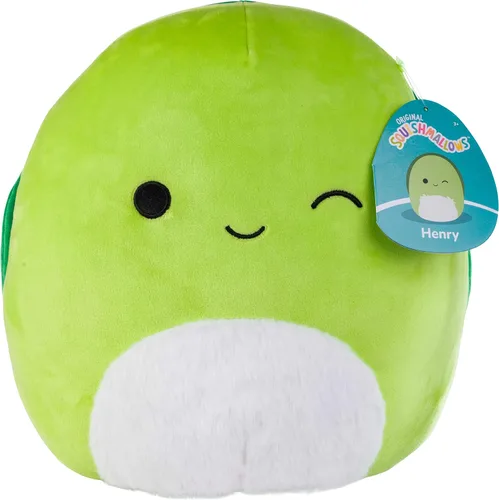 Squishmallows Henry The Turtle original de 10 pulgadas – Peluche oficial de Jazwares – Juguete coleccionable suave y esponjoso de tortuga – Añádelo