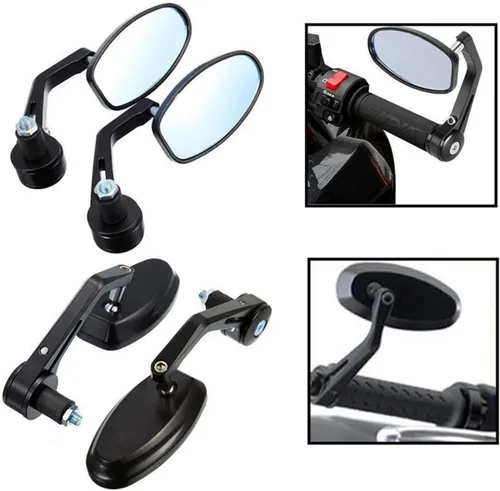 Miniatura 6 de Accesorios para motocicleta Espejo de extremo de manillar retrovisor para Yamaha FAZER 600 Cygnus 125 R1 2007 2008 R1 2008 NMAX 155 FZ25 SR 250