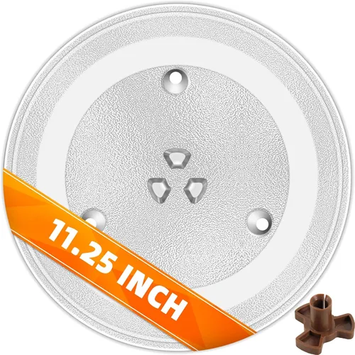 Miniatura 13 de Reemplazo de platos giratorios de microondas de 10 pulgadas, placa de vidrio para microondas compatible con Whirlpool, la pieza de repuesto exacta