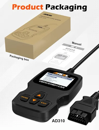Miniatura 8 de ANCEL AD310 Escáner universal clásico mejorado OBD II, Lector de códigos de errores para motor de auto, Herramienta de escaneo de diagnósticos CAN