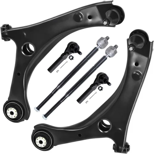 Miniatura 168 de Detroit Axle - Kit de brazos de control de extremo delantero 4WD para Ford 04-08 F-150, 06-08 Lincoln Mark LT, 4 extremos de barra de acoplamiento