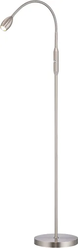 O’Bright Ray – Lámpara de pie ajustable con haz LED, foco regulable y zoom, cuello de cisne flexible, lámpara de pie para lectura/manualidades, luz