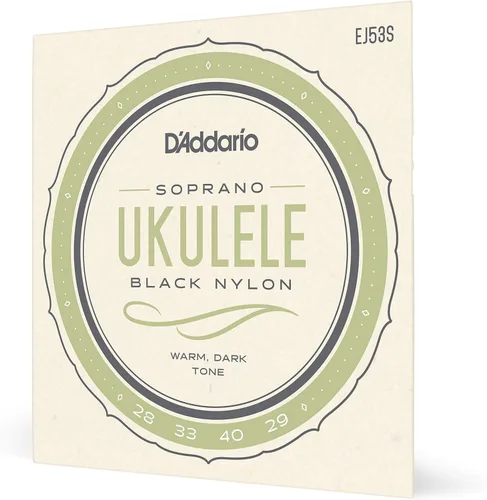 Miniatura 23 de D'Addario Cuerdas de ukelele soprano/concierto, fluorocarbono, EJ99SC, juego de 4 cuerdas, paquete de 1